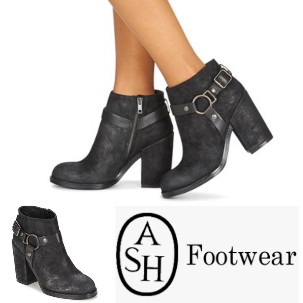 ASH Distressed Suede FALCON Ankle Boots